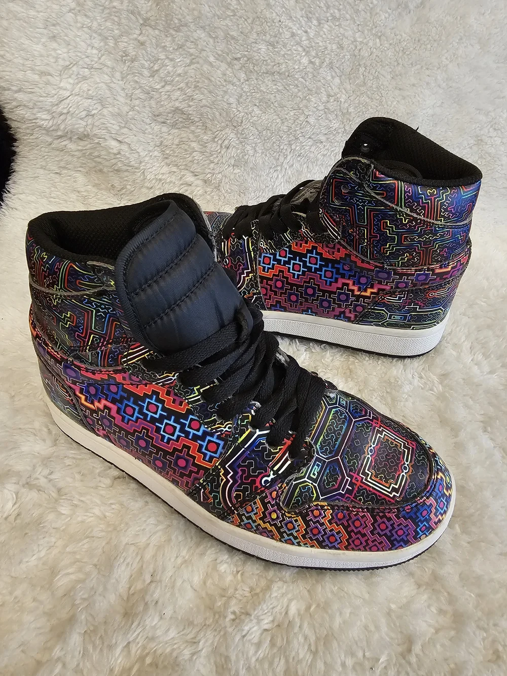 Hakan Hisim Icaro Psychedelic Festival High Tops Youth Sz 12.5